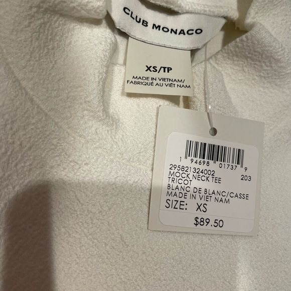 Club Monaco Mock Neck Tee - Picture 8 of 11